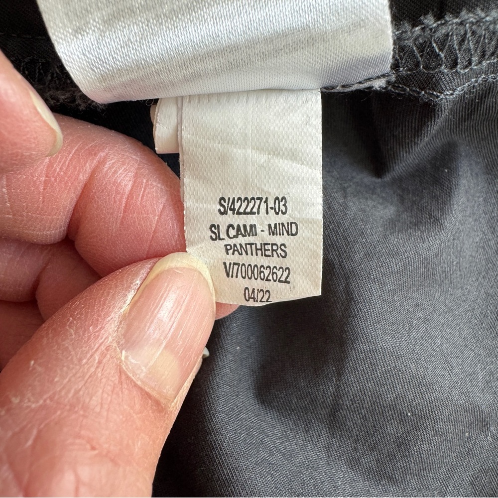 Old Navy Women's Smocked Babydoll Cami Swing Top Size M Gray Charcoal Cotton - Picture 12 of 13
